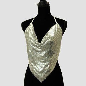 Embellished Silver Top